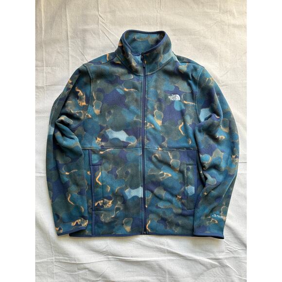The North Face Other - North Face Polartec Alpine Full Zip Fleece Navy Camo Mens Large